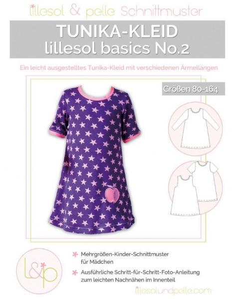 Papierschnittmuster - Tunika Kleid No. 2 - Kinder- Lillesol & Pelle